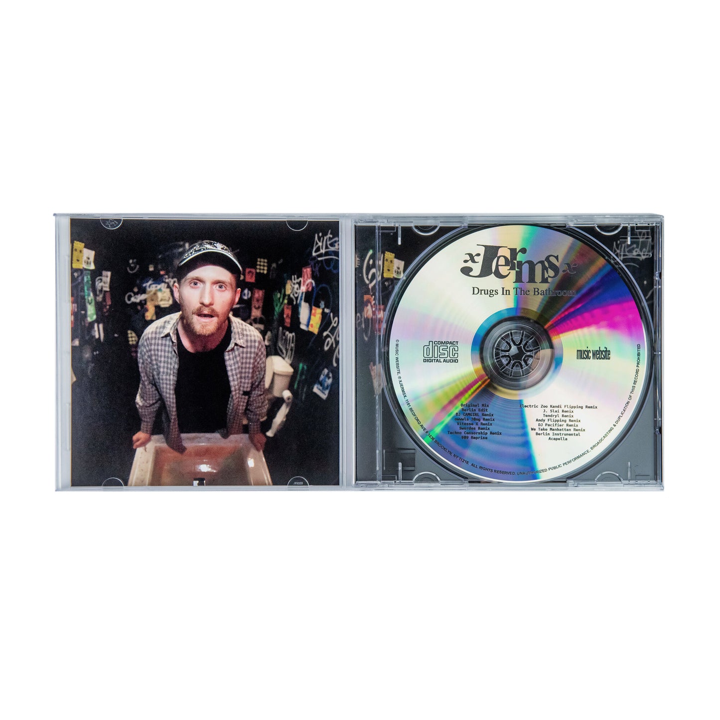 xJermsx - Drugs In The Bathroom CD + xJermsx Sticker