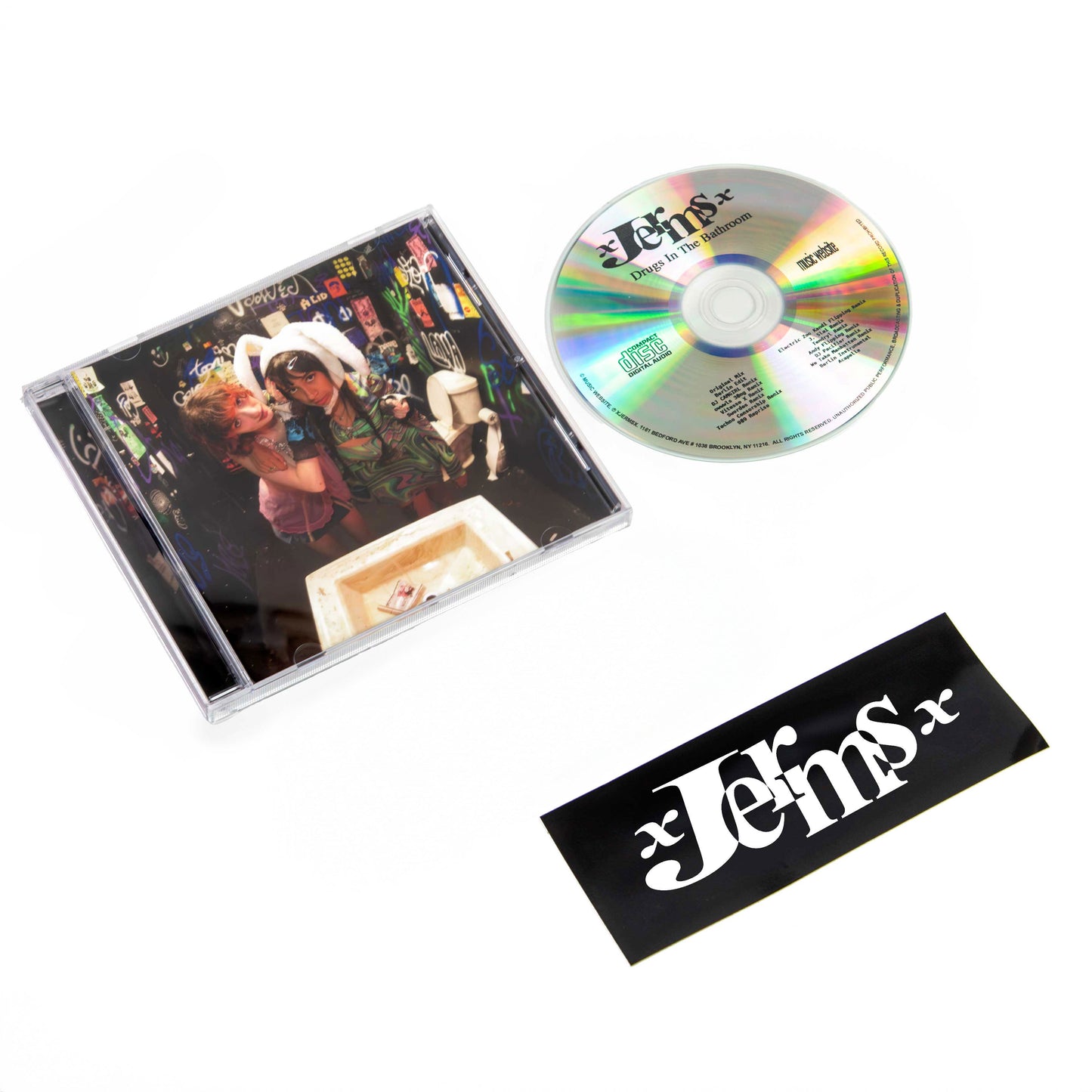 xJermsx - Drugs In The Bathroom CD + xJermsx Sticker