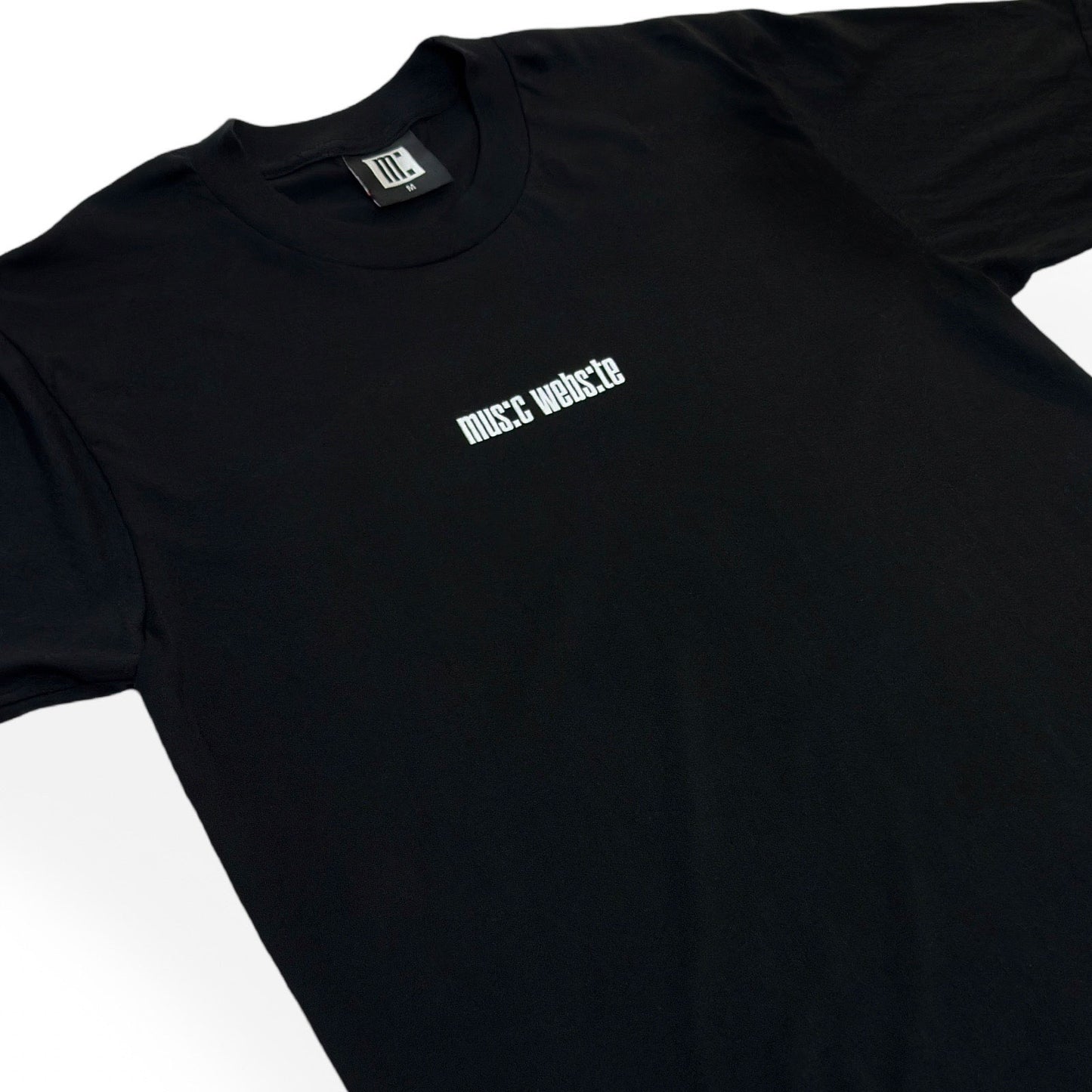 Music Website Small Logo Tee - Black